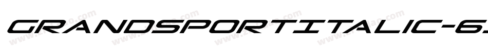 GrandSportItalic-63Av字体转换