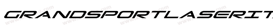 GrandSportLaserItalic-9DJ0字体转换