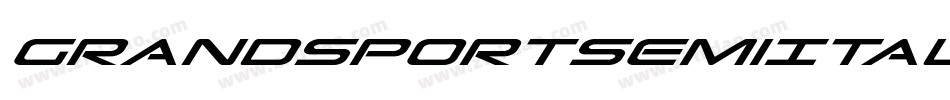 GrandSportSemiItalic-nzO4字体转换