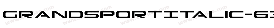 GrandSportItalic-63Av字体转换