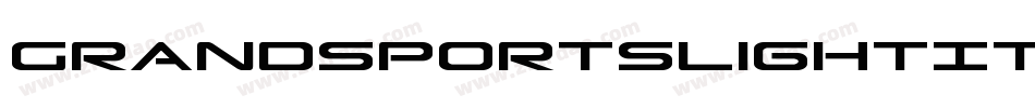 GrandSportSlightItalic-1WpM字体转换
