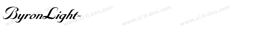 ByronLight字体转换