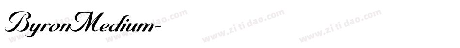 ByronMedium字体转换