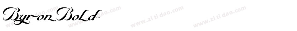 ByronBold字体转换