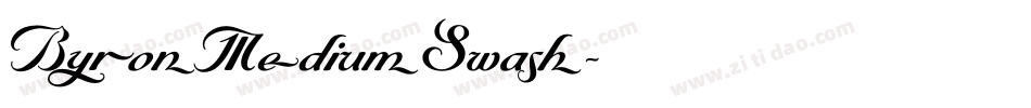 ByronMediumSwash字体转换