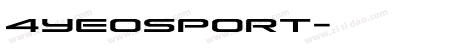 4YEOSPORT字体转换