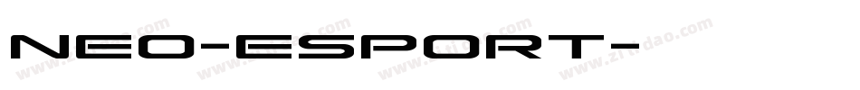 NEO-ESPORT字体转换