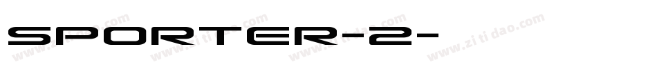 Sporter-2字体转换