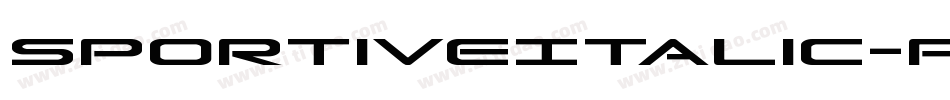 SportiveItalic-PKOd7字体转换
