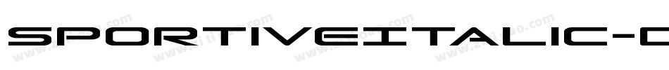 SportiveItalic-d9KVZ字体转换