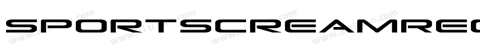SportscreamRegular-KPvZ字体转换