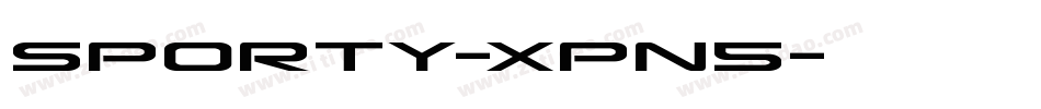 Sporty-xPn5字体转换