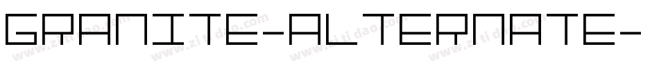 Granite-Alternate字体转换