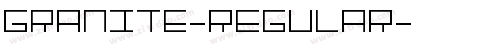 Granite-Regular字体转换