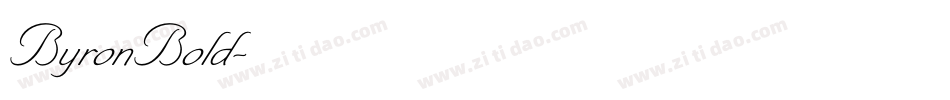ByronBold字体转换