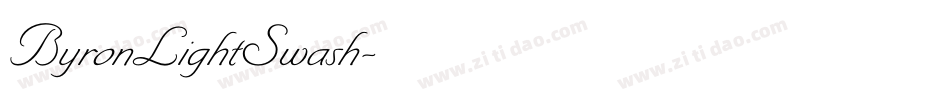 ByronLightSwash字体转换
