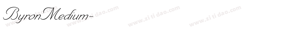 ByronMedium字体转换