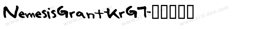 NemesisGrant-KrG7字体转换