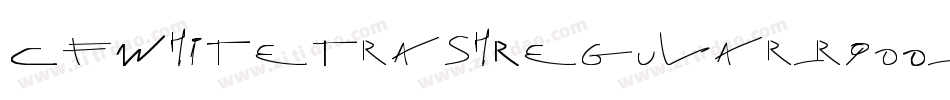 CfWhiteTrashRegular-rqoO字体转换