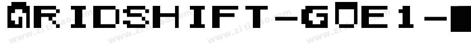 Gridshift-gDe1字体转换