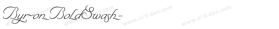 ByronBoldSwash字体转换