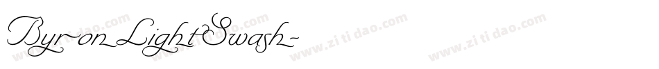ByronLightSwash字体转换