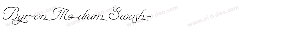ByronMediumSwash字体转换