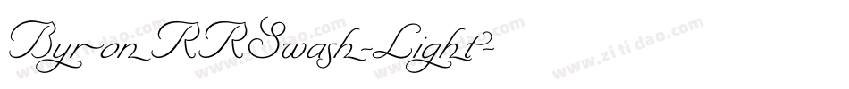 ByronRRSwash-Light字体转换 ByronRRSwash-Light字体转换