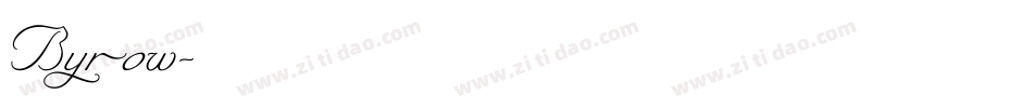 Byrow字体转换