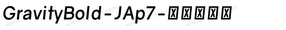 GravityBold-JAp7字体转换