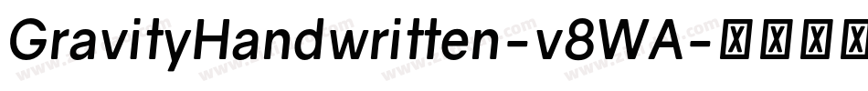 GravityHandwritten-v8WA字体转换