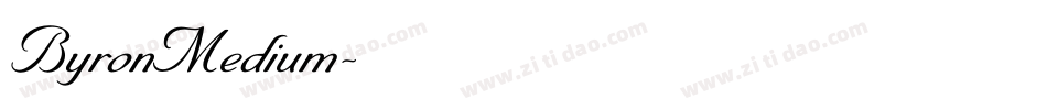 ByronMedium字体转换