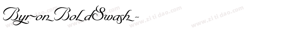 ByronBoldSwash字体转换