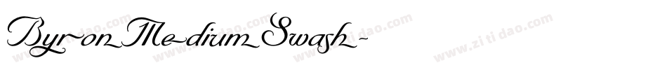 ByronMediumSwash字体转换