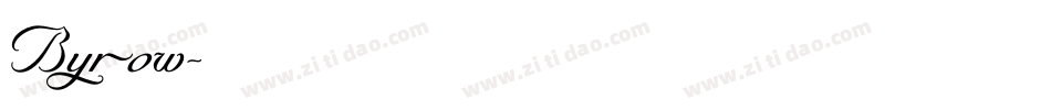 Byrow字体转换