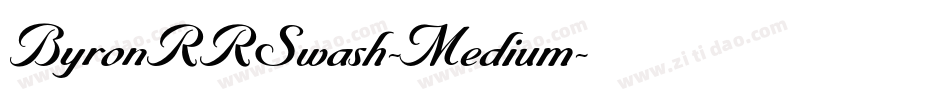 ByronRRSwash-Medium字体转换
