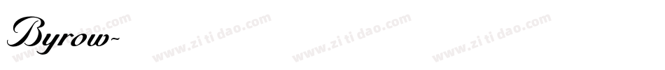 Byrow字体转换