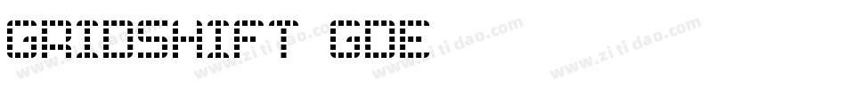 Gridshift-gDe1字体转换