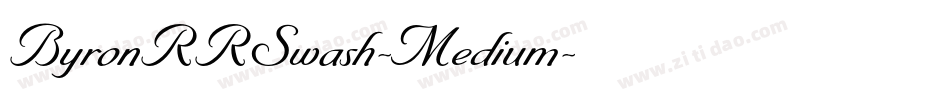 ByronRRSwash-Medium字体转换