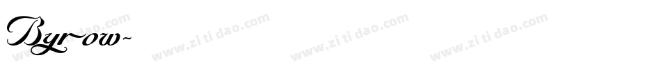 Byrow字体转换