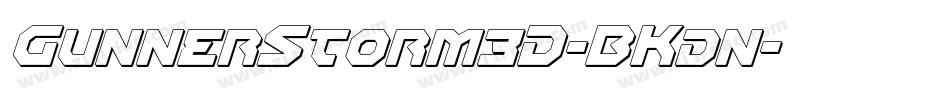 GunnerStorm3D-BKdn字体转换