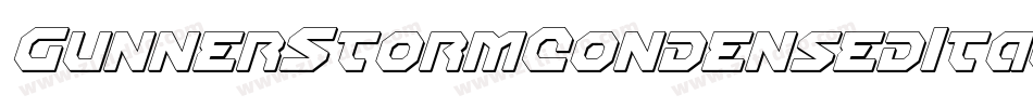 GunnerStormCondensedItalic-ro0K字体转换 GunnerStormCondensedItalic-ro0K字体转换