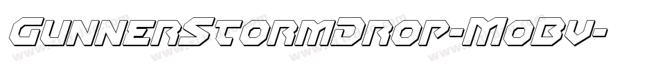 GunnerStormDrop-MoBv字体转换
