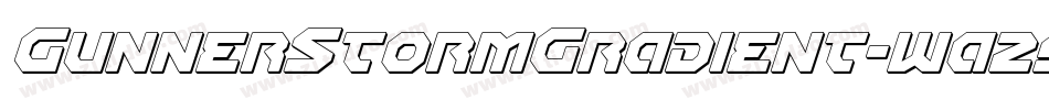 GunnerStormGradient-wa29字体转换