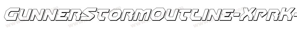 GunnerStormOutline-XprK字体转换