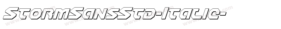 StormSansStd-Italic字体转换