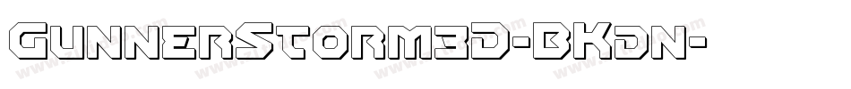 GunnerStorm3D-BKdn字体转换