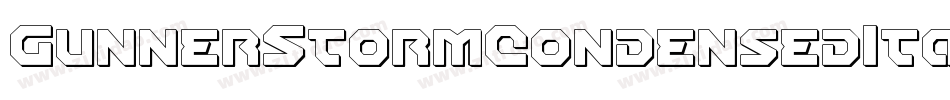 GunnerStormCondensedItalic-ro0K字体转换 GunnerStormCondensedItalic-ro0K字体转换