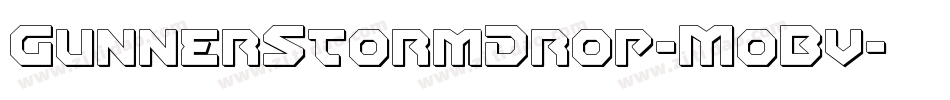GunnerStormDrop-MoBv字体转换