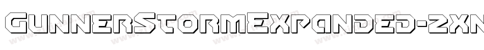 GunnerStormExpanded-2xnX字体转换